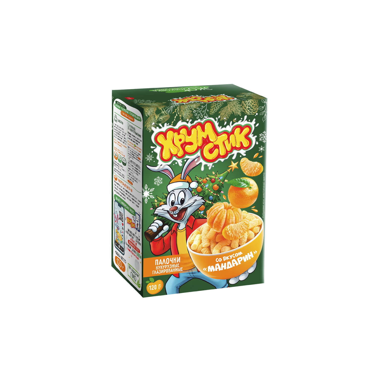 Палочки кукурузные глазированные со вкусом «Мандарин»