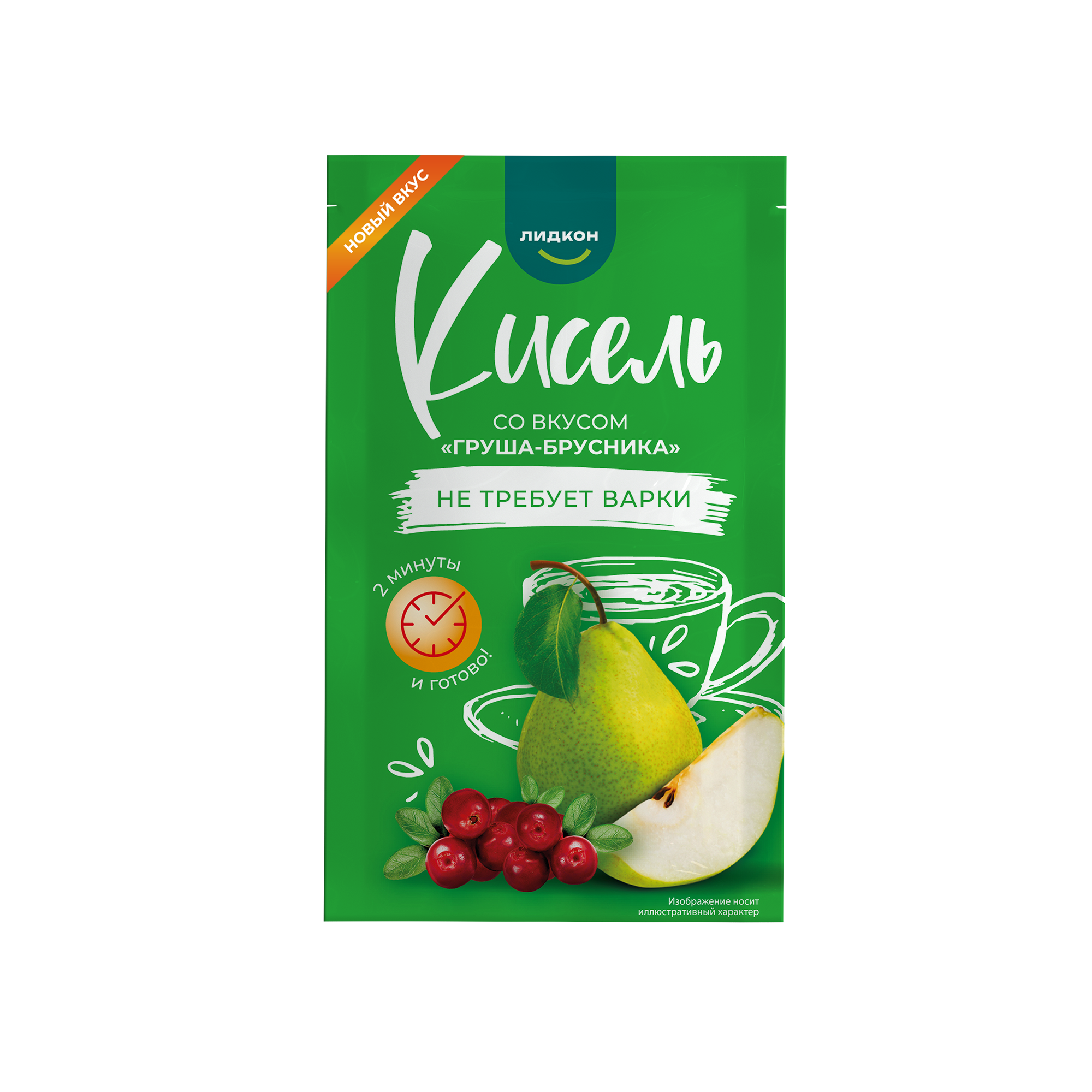 Кисель со вкусом «Груша-брусника» не требующий варки